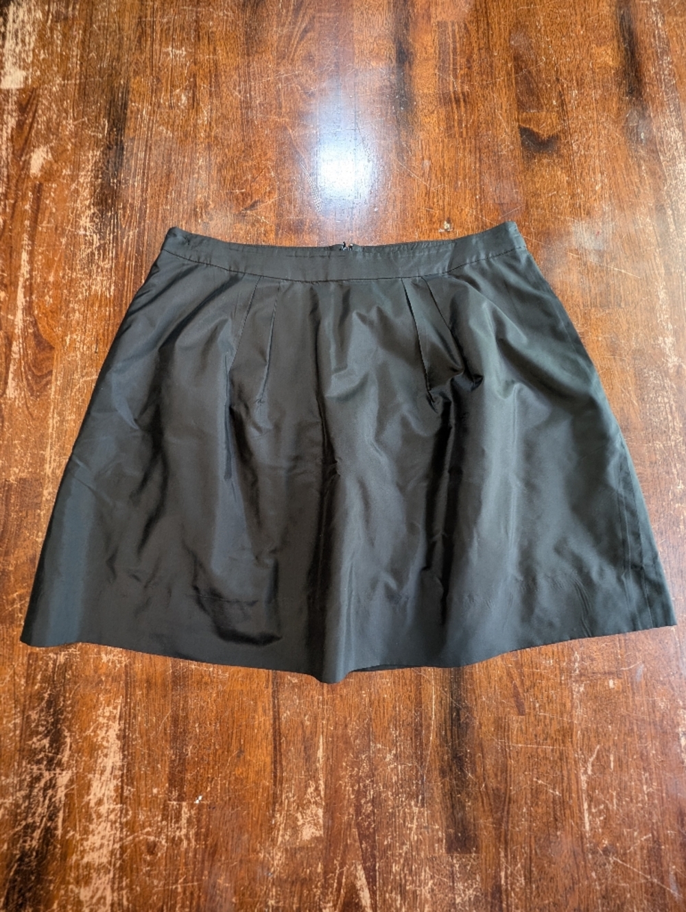 J. Crew Silk Skirt Womens Size 6 Black Flowy Short Preppy Goth Classic Used